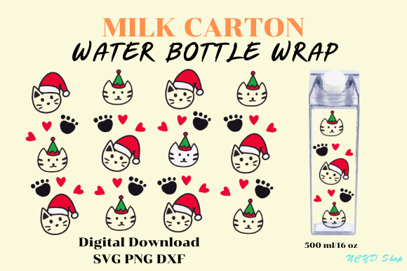 Christmas Cat Milk Carton Wrap Embroidery Review
