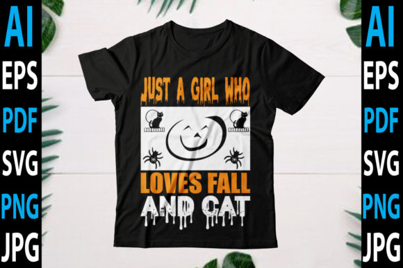 Just a Girl Who Loves Fall and Cat Embroidery Design Review