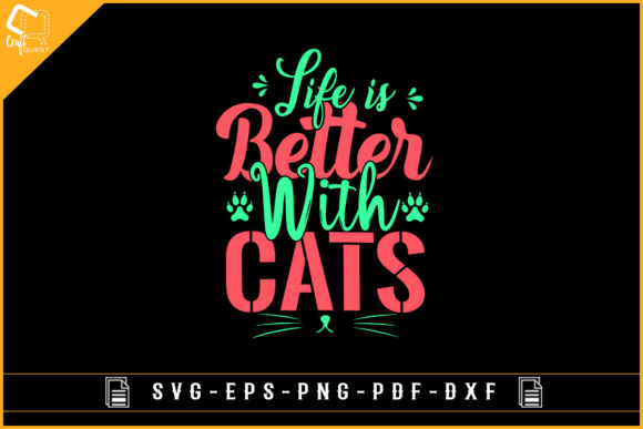Life is Better with Cats Embroidery Design Review