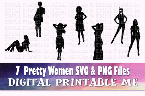 Pretty Woman Svg for Embroidery Projects