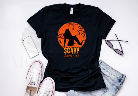 Scary Lady Cat Halloween Tshirt Embroidery Review